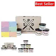 Screen Printing Ink Set - 6 Color Pastel Plastisol for Fabric Curing 8 oz