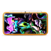 Skins Decal Wrap for Nintendo 2DS XL - Resin Swirls Smoke Glass
