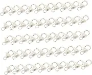 GRADENEVE Alloy Lobster Clasps 50pcs Heart Shape DIY Buckle Key Ring for Craft Key Tags