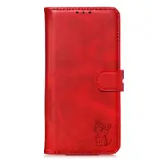 3D Embossing Cute Cat Flip PU Leather Case for Google Pixel 3A Magnetic Wallet Card Slots Book Cover Etuir