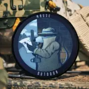 Mouse Outdoor Tactical Morale Patch Hook & Loop Badge for Backpack & Clothes