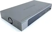 Netgear XS508M 8 Port 10GbE Multi-Gigabit Ethernet LAN Switch (with 1x 10G SFP+, Desktop or 19 Inch Rack Mounting, ProSAFE), Black, Grey