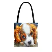 Cavalier King Charles Puppy - Tote Bag
