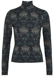 Paige Golda Printed Stretch-jersey top - Multicoloured - S (UK8-10 / S) S (UK8-10 / S)