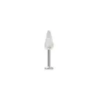 18 Gauge Labret Monroe lip piercing ring Surgical Steel with UV Acrylic Bead
