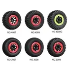 Rubber Tires&Beadlock Wheel Rim for 1/10 RC Short-Course Truck Car Traxxas slash