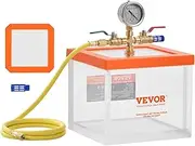 VEVOR 2 Gallon Vacuum Chamber, Upgraded Multipurpose Acrylic Vacuum Degassing Chamber, Transparent Vacuum Chamber, for Resin Degassing, Silica Gel Degassing, Gypsum Degassing and Vacuum Extraction