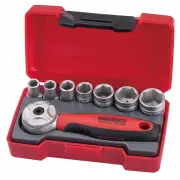 Teng T1408 - Mini Ratchet Socket Set 8 Piece 1/4" Drive