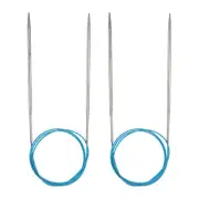 2pcs 39.37" Circular Knitting Needles US 5/3.75mm Needles 5.91"