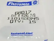 FASTENAL 68017 7/8 EXTERNAL SNAP RING QUANITY 15