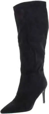 Steve Madden Women's Kimari Faux Suede Pointed Toe Boot Color Black Suede Size 9