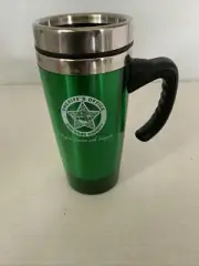 Broward Sheriff’s Office Green Insulated Mug Cup With Handle BPA FREE NEW