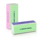 5x Nail File Sanding Manicure Buffer Buffing Nail Arts Pedicure 4 Sided mdXJ.C8