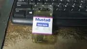 Mustad straight hooks, nip, 50 ct, size 10, bronze, free shipping