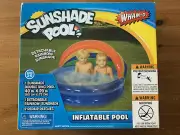 NEW Wham-O Sunshade Pool Inflatable Pool - 40” x 29” Detachable Rainbow Sunshade