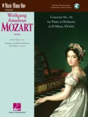 Mozart Concerto No. 20 in D Minor KV466 Sheet Music Book with Audio 000400202