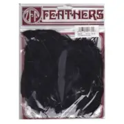 Zucker Loose Goose Satinettes Dyed Feathers 4.5"-6" 0.25oz-Black