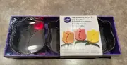 Easter Spring Wilton 3 Piece Tulip Shaped Springform Pan Set - 4” Each NEW