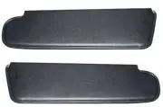 barracuda fastback Sunvisor Sun visor pair black genuine leather 1966