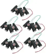 MERRYHAPY 10PCS Mini Binoculars with Compass Outdoor Adventure for Boys and Durable Nature Exploration Telescope for Hiking and Bird Watching Random Color