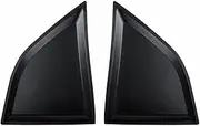 Car Side Window Scoop Louvers ABS Window Visor Cover Sun Rain Shade Vent Compatible for Dodge Challenger 2008-2017 Rear Side Window Decor(Matte Black)