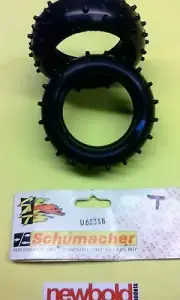RC 1/10th Off Road Model Buggy Tyres, Schumacher U6533 Frts, 2 pcs