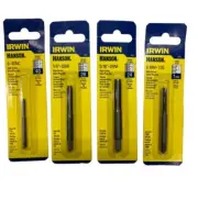 IRWIN Hanson 8012, 8123, 8129, 8327 High Carbon Steel Plug Tap (LOT OF 4) *SALE*