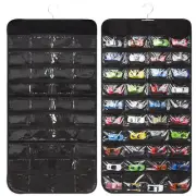 Storage Case Compatible with 80 Hot Wheels Matchbox Cars, Double-Sided