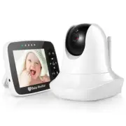 3.5 Inch 2X Zoom Baby Monitor Infrared Night Vision Wireless Video Color Monitor