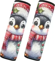 GAIREG Christmas Penguin Seat Belt Cover Women Seatbelt Shoulder Pad