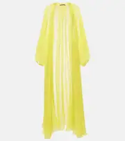 [Max Mara] Max Mara Medicea silk chiffon duster coat UK 6 yellow