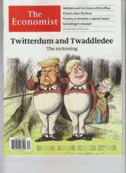 DONALD TRUMP THE ECONOMIST MAGAZINE SEPTEMBER 28 2019 NO LABEL BORIS JOHNSON