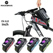 ROCKBROS Waterproof Cycling MTB Road Bicycle Bike Front Frame Bag Phone Pouch