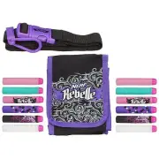 Nerf Rebelle Dart Diva Bag, Belt & 10 Darts For Kids Toy Blaster Gun Toy Pack