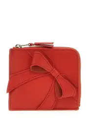 [Comme Des GarçOns Wallet] Comme Des GarçOns Wallet-Big Bow Portafogli Rosso-Donna OS