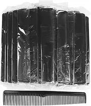 Hipruict Hair Comb, 50 Pack Disposable Combs Individually Wrapped, Sturdy Double Tooth Hair Pocket Comb, Bulk Combs for Homeless, Charity, Care Pack, Black