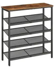 HOOBRO Shoe Rack for Entryway 5-Tier Shoe Organizer with Adjustable Mesh Shel...