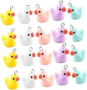 [TEHAUX] 40pcs Jewelry Charms Mini Ducks Diy Necklace Accessories Adorable Pendant Charms