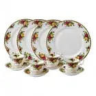 Royal Albert Old Country Roses 12Pc Dinnerware Set