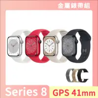 在飛比找momo購物網優惠-金屬錶帶組【Apple】Apple Watch S8 GPS