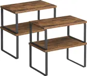 Spice Rack Set of 4,Expandable Kitchen Rack, Kitchen Organiser,Spice Holder with Metal Frame
