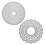 Lace Circle Round Metal Cutting Dies Stencil Scrapbooking DIY Album Stamp Paper