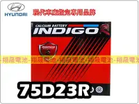 在飛比找Yahoo!奇摩拍賣優惠-彰化員林翔晟電池-INDIGO 進口電池 免加水 75D23