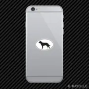 Australian Cattle Dog Euro Oval Cell Phone Sticker Mobile Die Cut