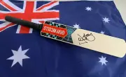 David Boon (Australia) signed Gray-Nicolls "Super Nova" Mini Cricket Bat + COA