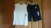Boy's XL 14-16 Wonder Nation, Tough Core Shorts & White Tank Top, NWT