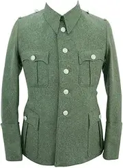 [militaryharbor] WW2 WWII German Police M40 Officer Wool Jacket Dress Tunic 5 Buttons