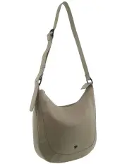 [PIERRE CARDIN] Italian Leather Classic Crossbody Ladies Bag in Taupe