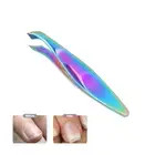 Colorful Nail Cuticle Scissors Tweezers Dead Skin Remove Tools Nail Art Tool _ha