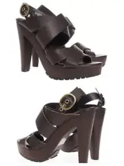 WATSON X WATSON Choc Leather Zacre Heel Sandal (S11ZAC) - Size 36 - BNIB RRP$299